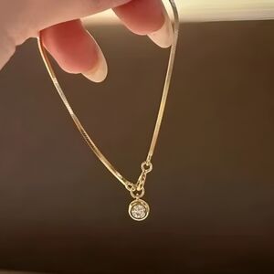 Minimalist copper snake chain bracelet 6.7"; nwot